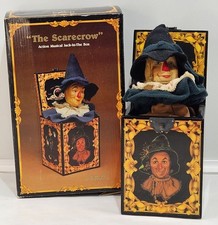 Enesco Wizard of Oz The Scarecrow Musical Jack-in-the-Box 50 Anniversary