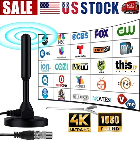TV Antenna for Smart TV Indoor, 2026 Digital Indoor Antennas 360° & Long Range