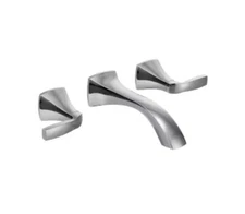 Moen T6906 Voss Wall Mount 2-Handle Low-Arc Lavatory Faucet Trim Kit in Chrome