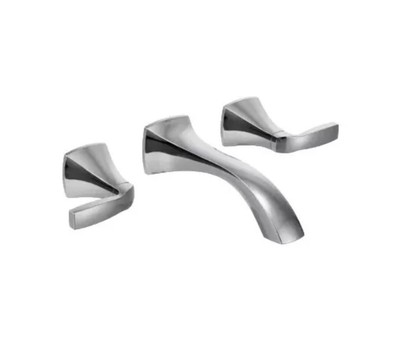 Moen T6906 Voss Wall Mount 2-Handle Low-Arc Lavatory Faucet Trim Kit in Chrome