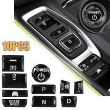 10xGear Shift Switch Button Guard Cover Glossy Black For 2018-21 Honda Accord