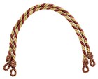 Decorative Rope Tieback, Color# PR02 - Bistro Beige [1 Pair (Set of 2)]