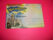 VINTAGE NOTRE DAME POSTCARD HOLDER 1944