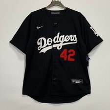 Jackie Robinson Baseball Jersey,#42,Embroidered,Black
