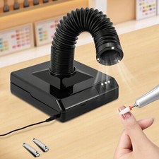 Nail Dust Collector Vacuum with 60W Power and LED Spotlight for Manicure