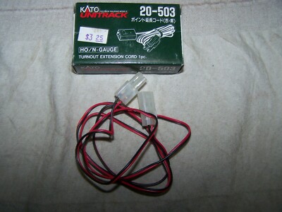 Kato #20-503 HO/N Gauge Turnout Extension Cord(1 Per Pack)