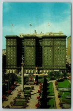 ST. FRANCIS HOTEL UNION SQUARE SAN FRANCISCO CALIFORNIA VTG POSTCARD