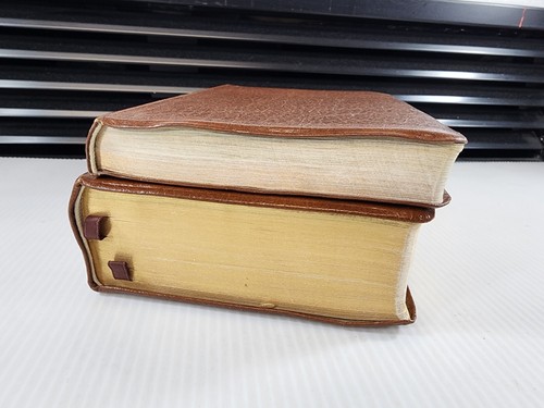 LDS Book of Mormon & Bible Scripture Set 7"×5" NO MARKS with Carrying Case 70's - Foto 7 di 24