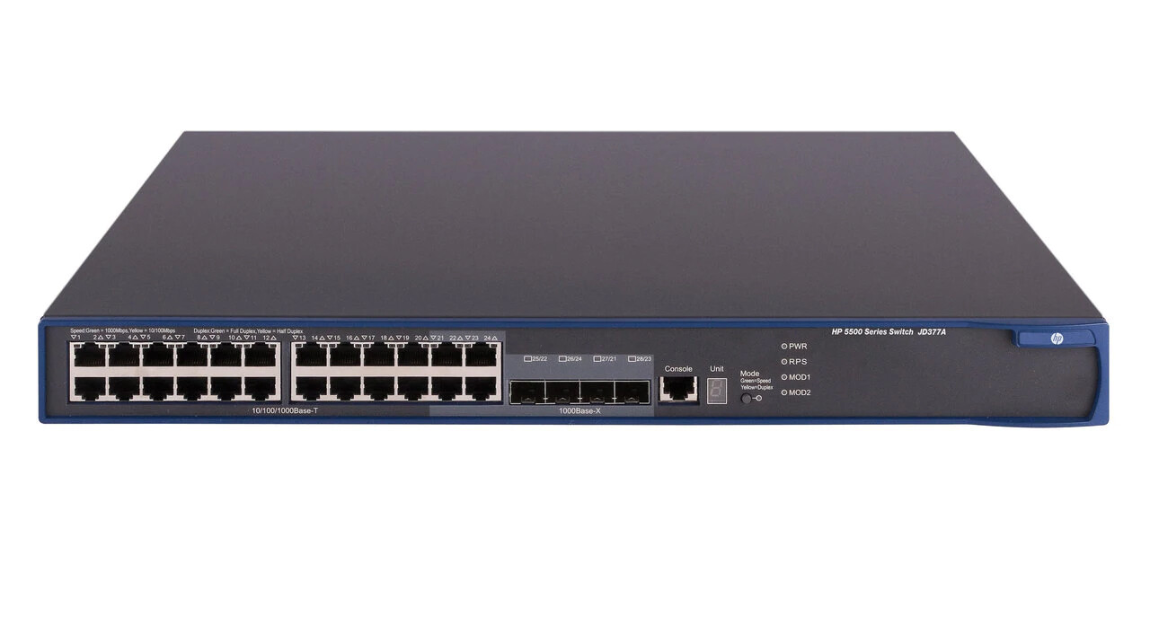HP 5500-24G EI Switch 24 Port Gigabit Switch HP JD377A