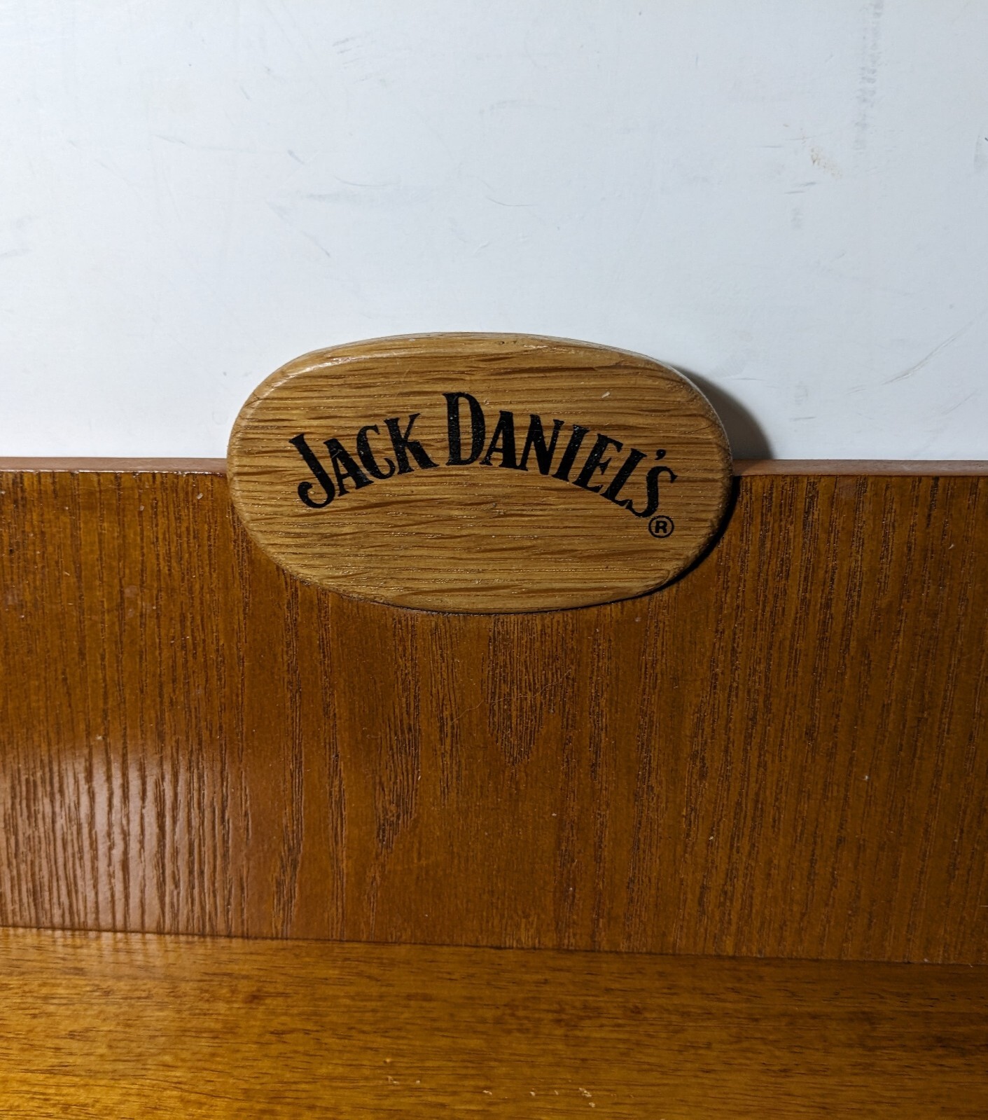 Set of 3 Jack Daniels Shot Glass Wood Wall Shelf Barrel, Wing Legends