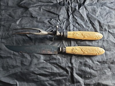 Set of Universal LF & C Sterling Silver and Bakalite Handled Carving Tools