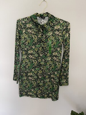 ZARA Green Floral Long Sleeve Button Down Dress Size Small NWT | eBay ZARA Green Floral Long Sleeve Button Down Dress Size Small NWT | eBay