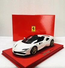1/18 BBR Deluxe Ferrari SF90 Spider Gloss Fuji White  Limited 10 PCs With Case