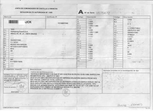 Transmision Delantera Izquierda para SSANGYONG MUSSO * 1999 676931 - Imagen 4 de 9