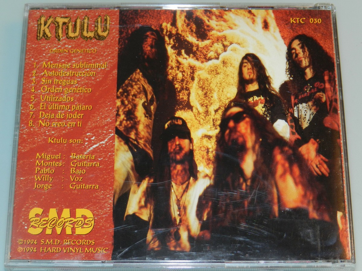 Ktulu - Orden Genetico - ORG '94 OOP cd MINT Sepultura Fear