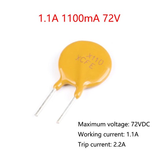 Fusibles reiniciables 10-200x PPTC 0.05A-12A 16V 30V 60V 72V 250 V - Imagen 28 de 42