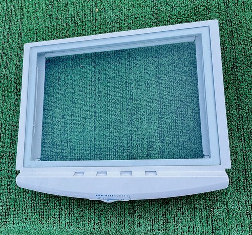 GE Ref-or Crisper telaio copertura centrale e vetro # WR32X26246 da Mdl# GSHS6NGBBHSS