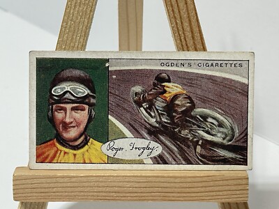 roger cigarettes OGDEN'S CIGARETTES CARD FAMOUS DIRT TRACK RIDERS ROGER FROGLEY ENGLAND  c1930