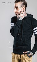 Inflation Black Hoodie Sweatshirt For Men Streetwear Urban Clothing S Large Inflation Black Hoodie Sweatshirt For Men Streetwear Urban Clothing S Large