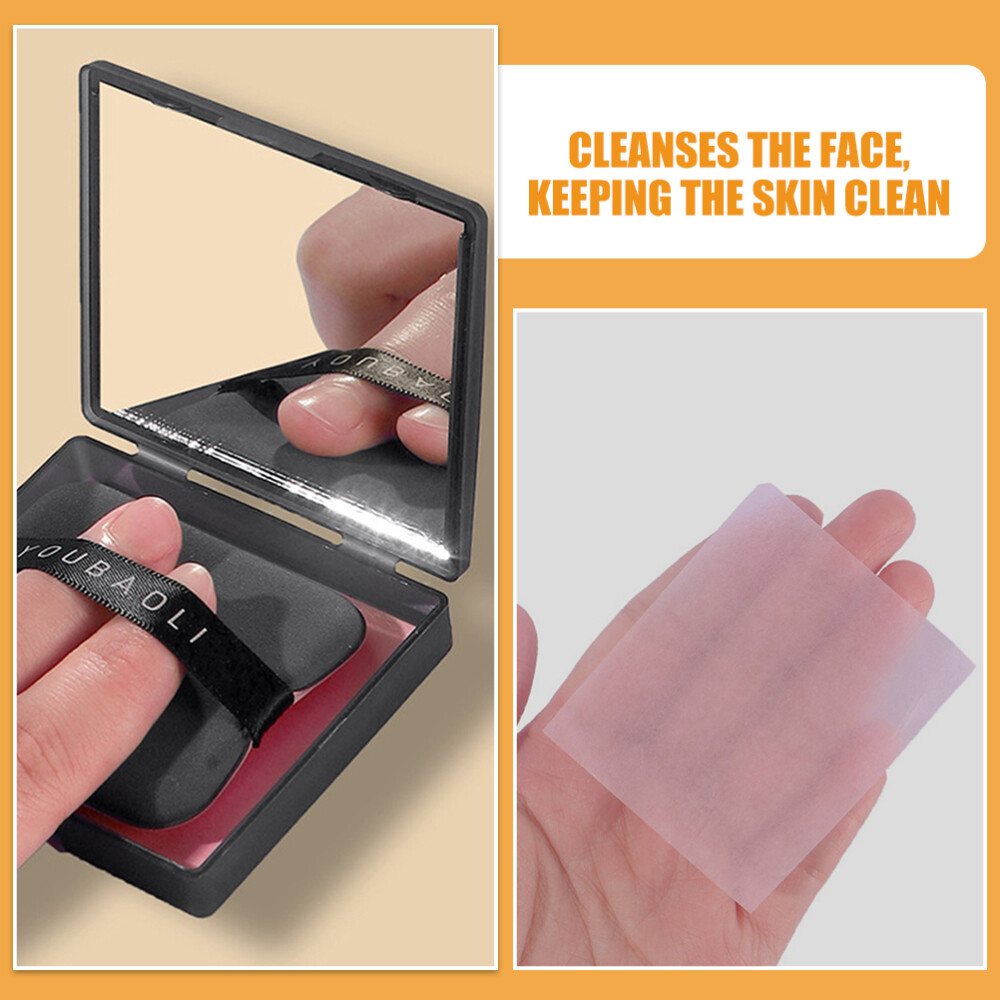 8 Sets Face Oil Absorbing Sheets Oil Control Sheets Oil Blotting Sheets
