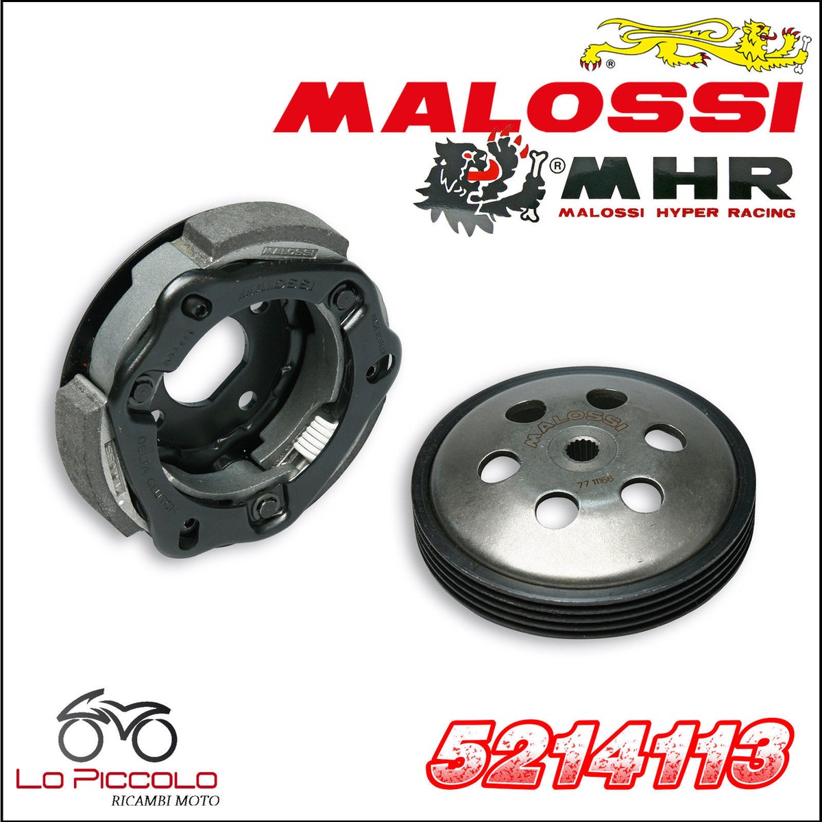 KIT FRIZIONE CAMPANA MALOSSI DELTA Clutch WING Clutch BELL MINARELLI  ORIZZONTALE