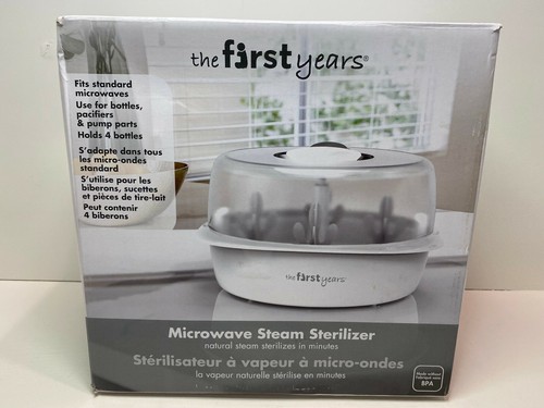 The First Years Microwave Steam Sterilizer Bottles,Pacifiers,etc. in Minutes - Afbeelding 1 van 3