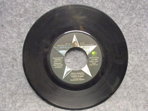 45 tours 7 pouces disque Ringo Starr Devil Woman & Youre Seize 1973 Apple Records 1870 - Photo 1/3