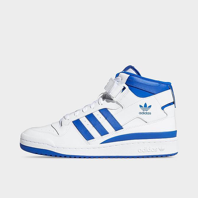 ★adidas★ Forum Mid White Blue FY4976 Mens adidas FORUM MID CASUAL FY4976 White/Team Royal Blue