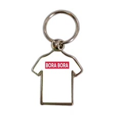 Bora French Polynesia : Gift Shirt Keychain Red Stripe