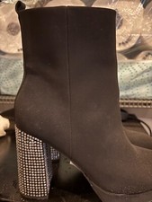 Ladies Dress Boots with rhinestone heels