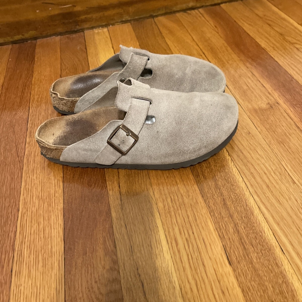 Birkenstock Boston Suede Clogs Women's Size11/mens Size 9Slide