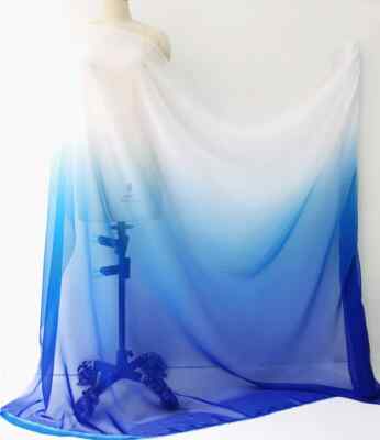 1 meter X 1.48 meter 2 Tone Ombre Chiffon Fabric Stage Wedding Material Gradient