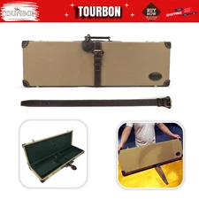 TOURBON Retro Gun Hard Case Breakdown Barrel Shotgun Storage Box Lockable-Green