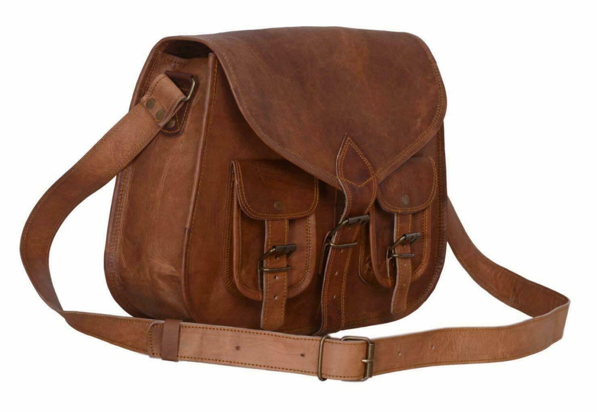 バッグ vintage leather shoulder bag All vintage women handmade leather bag leather purse gypsy