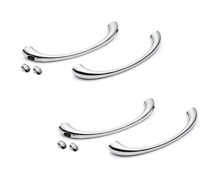 2 x Shower Bath Door Handles/Knobs Solid Zinc Alloy L074