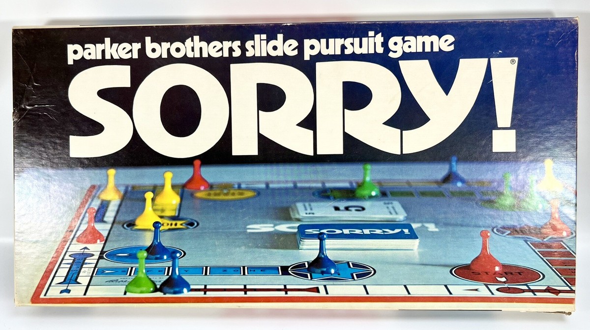 Ancien Parker Brothers Désolé 1972 ! Jeu de société n° 0390