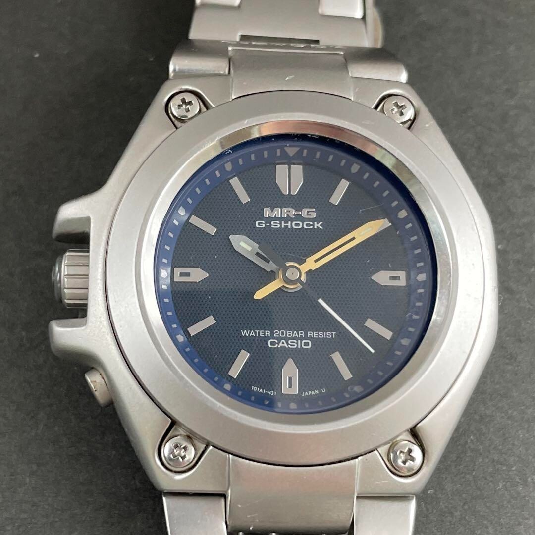Casio G-shock Mrg-120-2a 17cm Analog Blue 20bar Boxed Manual 