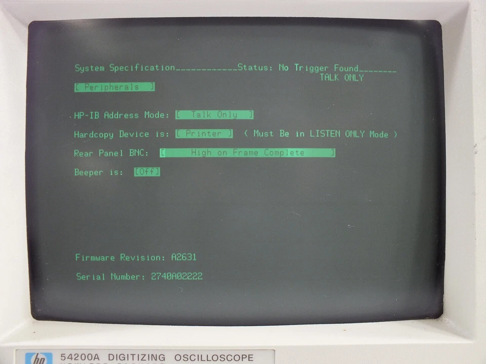 Osciloscópio digitalizador Hewlett Packard 54200A 2 canais 50MHz vintage - Imagem 4 de 4