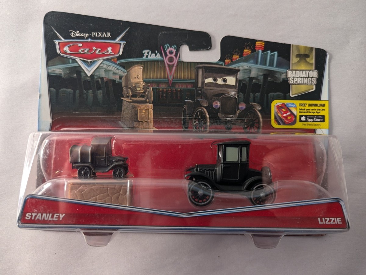 DISNEY PIXAR CARS STANLEY LIZZIE RADIATOR SPRINGS 2 PACK 2016