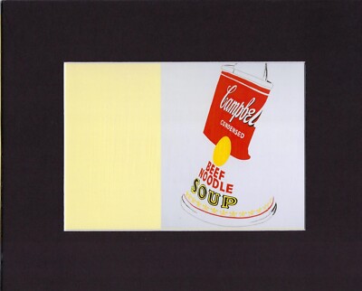 8X10'' Matted Print Art Picture Andy Warhol: Crushed Campbells Soup Can, 1962