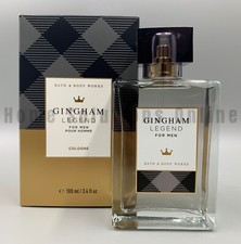 Bath  Body Works Men's Collection Gingham Legend Cologne 3.4 Fl Oz 898D