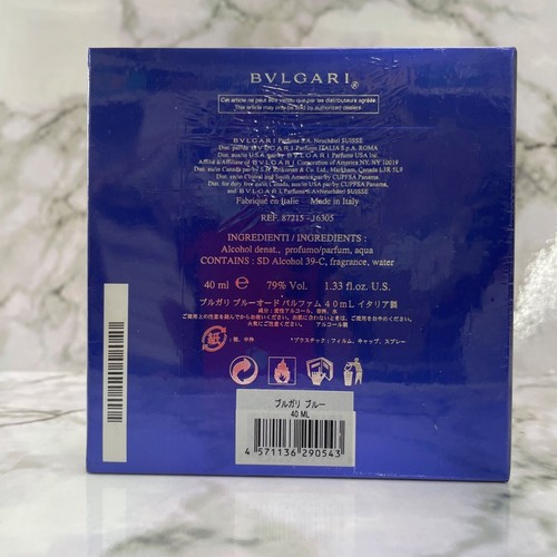 BVLGARI BLV Bvlgari Blue 40ml / 1.33 fl oz Eau de Parfum EDP NEW with box AY1 - Picture 2 of 4
