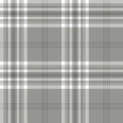 Muriva Kelso Check Wallpaper Tartan Textured Catherine Lansfield Mushroom 165522