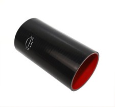 6 Length 4-ply Reinforced 3 Id Straight Coupler Silicone Hose Coolant Black