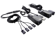 IR Remote Over Ethernet RJ45 Cable Extender 4 IR Emitters Max 960FT 300m