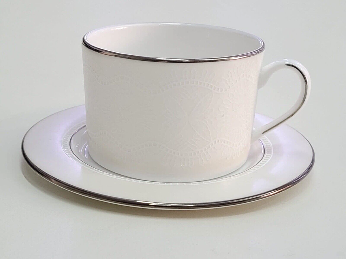 Lenox by Kate Spade Chapel Hill Tea Cup with Saucer Bone China