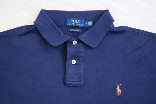 Polo T-Shirt Ralph Lauren Rugby New York City Custom Slim Fit Blau Blue Gr. M - Bild 3 von 7