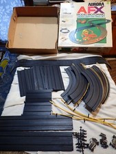 Vintage LOT of Aurora HO Model Motoring Mixed Track Pieces  1972 box