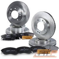 Bremsscheiben + BremsbelÄGe BremsklÖTze Vorne + Hinten FÜR Kia Sorento Jc 02-09