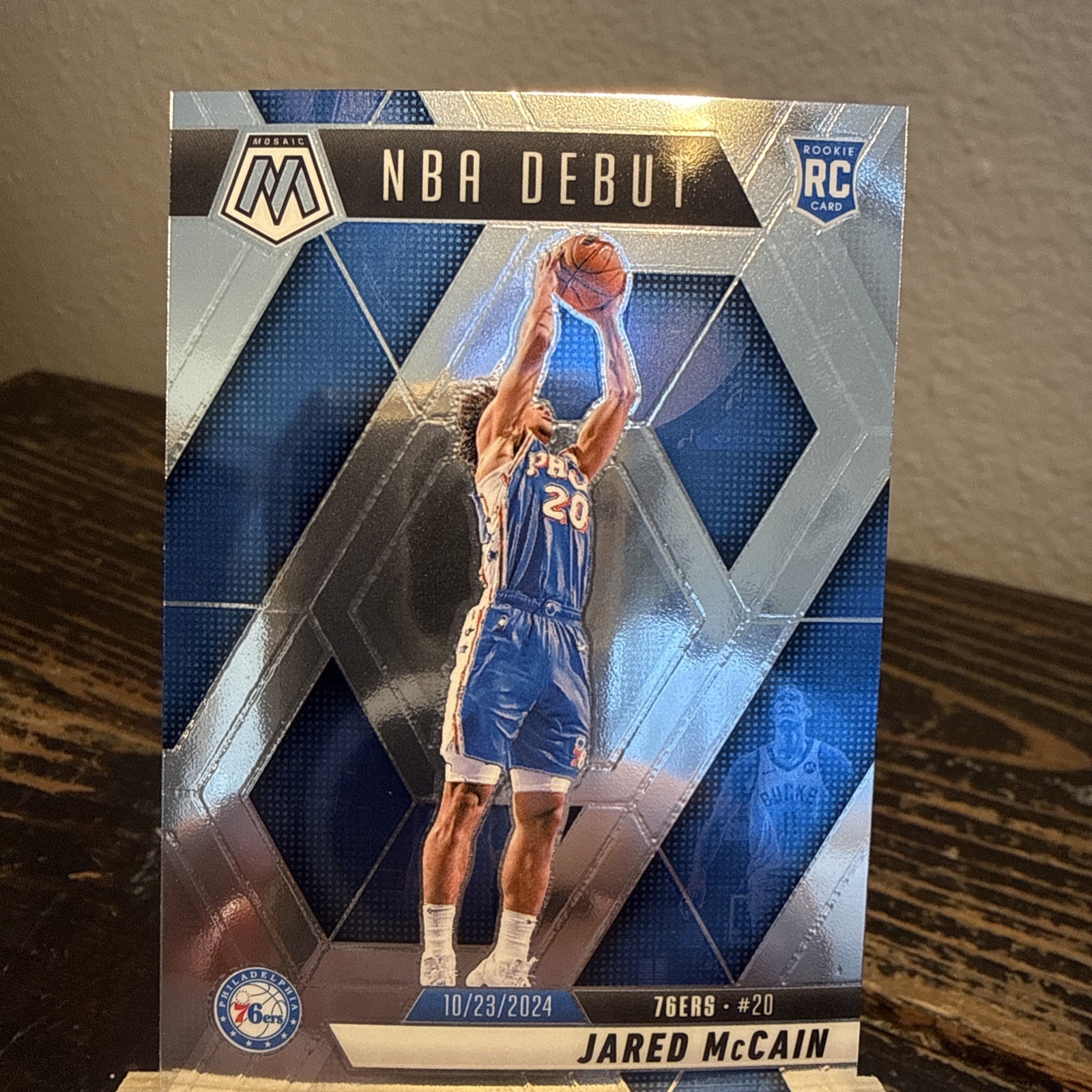 2024-25 Panini Mosaic - NBA Debut Jared McCain #263 Silver Prizm (RC)